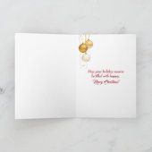 Weihnachtsbaum im alten Rowboat Feiertagskarte (Innenseite)