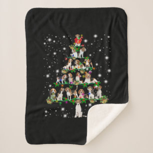 Weihnachtsbaum im Beagle mit leuchtendem Licht bed Sherpadecke