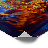 Weihnachtsbaum im Erwärmung Haus Poster (Ecke)