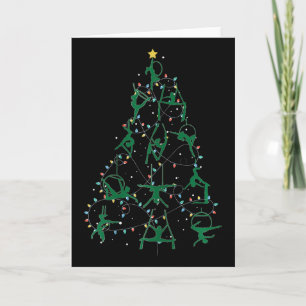 Weihnachtsbaum im Flugbild Karte