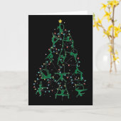 Weihnachtsbaum im Flugbild Karte (Gelbe Blume)