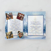 Weihnachtsbaum im Foto der Berge Feiertagskarte (Innenseite)