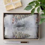 Weihnachtsbaum im Freien mit Geschenken Seidenpapier (Geschenk)