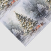 Weihnachtsbaum im Freien mit Geschenken Seidenpapier (Detail)