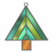 Weihnachtsbaum im Glashaus Aufkleber (Vorderseite)