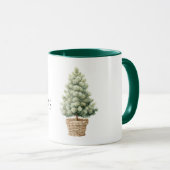 Weihnachtsbaum im Korb Tasse (VorderseiteRechts)