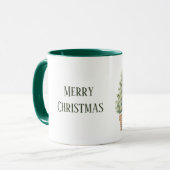 Weihnachtsbaum im Korb Tasse (Vorderseite Links)