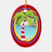 Weihnachtsbaum im Paradies Keramik Ornament (Vorne)