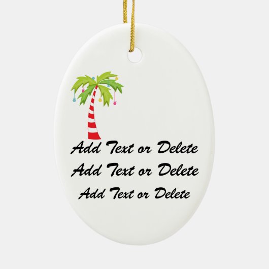 Weihnachtsbaum im Paradies Keramik Ornament (Hinten)