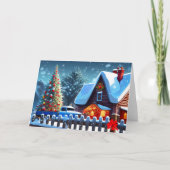 Weihnachtsbaum im Schnee (Vorderseite)