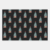 Weihnachtsbaum im Schnee Geschenkpapier Set (Vorderseite 2)