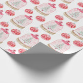 Weihnachtsbaum im Schneeglobe Geschenkpapier (Ecke)