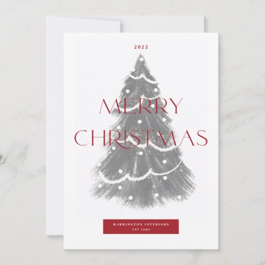 Weihnachtsbaum im Unternehmen Frohe Weihnachten (Vorderseite)