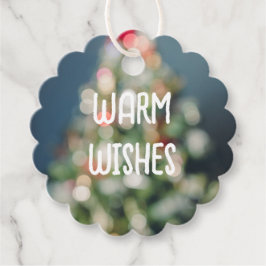 Weihnachtsbaum im Vintagen Stil Geschenkanhänger