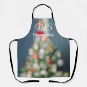 Weihnachtsbaum im Vintagen Stil Schürze (Vorderseite)