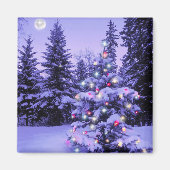 Weihnachtsbaum im Wald Magnet (Vorne)