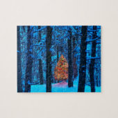 Weihnachtsbaum im Wald Puzzle (Horizontal)
