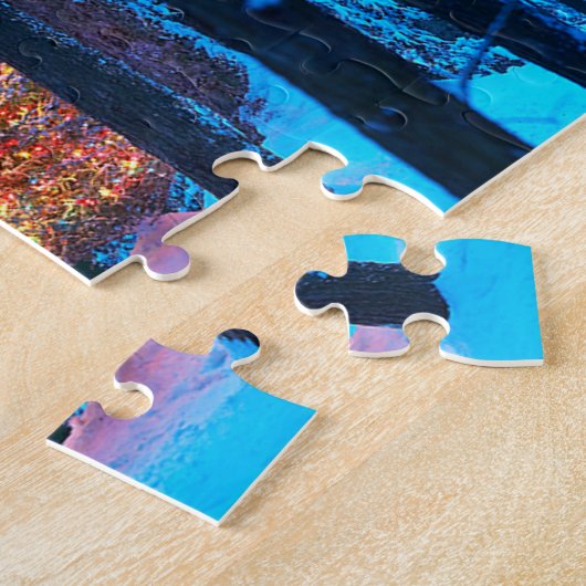 Weihnachtsbaum im Wald Puzzle (Seite)