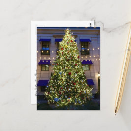 Weihnachtsbaum im Waldorf Astoria Chicago Postkarte