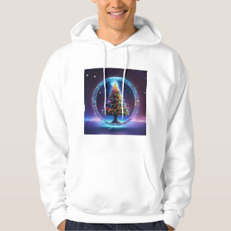 "Weihnachtsbaum im Weltraum gedruckte Hoodie" Hoodie