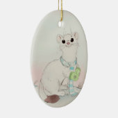 Weihnachtsbaum im Winter Keramik Ornament (Rechts)