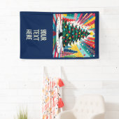 Weihnachtsbaum in abstrakter Kunst 39 - Fan Fun Banner (Insitu)