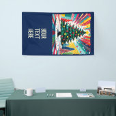 Weihnachtsbaum in abstrakter Kunst 39 - Fan Fun Banner (Messeveranstaltung)