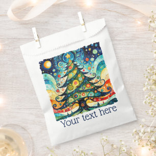 Weihnachtsbaum in abstrakter Kunst 3 - Fanspass Geschenktütchen