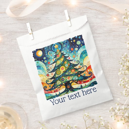 Weihnachtsbaum in abstrakter Kunst 3 - Fanspass Geschenktütchen (Ausgeschnitten)
