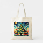 Weihnachtsbaum in abstrakter Kunst 3 - Fanspass Tragetasche (Rückseite)