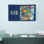 Weihnachtsbaum in abstrakter Kunst 8 - Fanspass Banner (Messeveranstaltung)