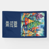 Weihnachtsbaum in abstrakter Kunst 8 - Fanspass Banner (Horizontal)