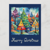 Weihnachtsbaum in abstrakter Kunst 8 - Fanspass Postkarte (Vorderseite)
