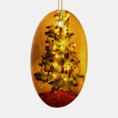 Weihnachtsbaum in Candlelight Keramikornament (Rechts)