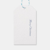 Weihnachtsbaum in Delft Blue anpassbar Geschenkanhänger (Rückseite)