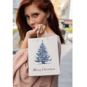 Weihnachtsbaum in Delft Blue anpassbar Mittlere Geschenktüte