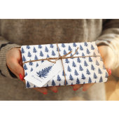 Weihnachtsbaum in Delft Blue Geschenkpapier Set