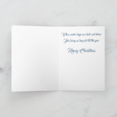 Weihnachtsbaum in der Schneekarte 12x18 Feiertagskarte (Innenseite)