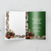 Weihnachtsbaum in der Schneeurlaubskarte Feiertagskarte (Innenseite)