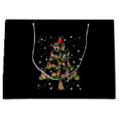 Weihnachtsbaum in Deutschland mit Lichteinfall Große Geschenktüte (Vorderseite)