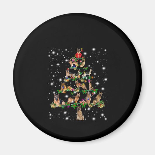 Weihnachtsbaum in Deutschland mit Lichteinfall Magnet (Vorne)