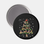 Weihnachtsbaum in Deutschland mit Lichteinfall Magnet (Vorderseite/Rückseite)