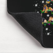 Weihnachtsbaum in Deutschland mit Lichteinfall Mousepad (Ecke)