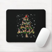 Weihnachtsbaum in Deutschland mit Lichteinfall Mousepad (Mit Mouse)