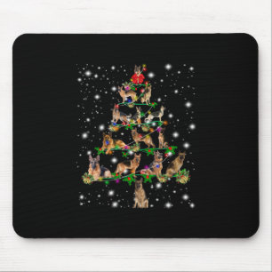 Weihnachtsbaum in Deutschland mit Lichteinfall Mousepad