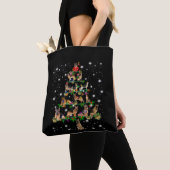 Weihnachtsbaum in Deutschland mit Lichteinfall Tasche (Von Nahem)