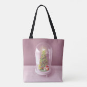 Weihnachtsbaum in einem Glaskuppel Tasche (Rückseite)
