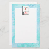 Weihnachtsbaum in einem üppigen Pullover Briefpapier (Vorne/Hinten)