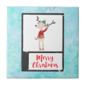 Weihnachtsbaum in einem üppigen Pullover Fliese (Vorderseite)