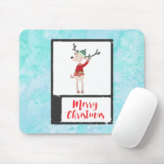 Weihnachtsbaum in einem üppigen Pullover Mousepad (Mit Mouse)